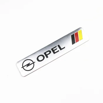1pcs Automobilių Apdailos Lipdukai Logotipas 3D Aliuminio Logotipas Ženklelis Decal Opel Astra G H J Corsa 