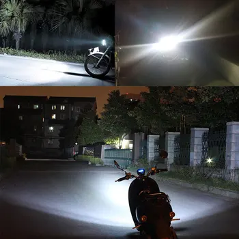 1pcs BA20D Žibintų Lemputės H6 LED Motoroleris Šviesos Hi-Lo Artimosios Šviesos Žibinto Lemputė Motociklo Pagalbiniai Žibintai Led Žibintų 6500K 12V