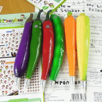 1Pcs Daržovių, vaisių formos tušinukas su magnetu šaldytuvas lipdukai, magnetinės lentos, lipdukai, virtuvė, rašikliai