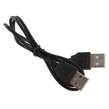 1pcs didmeninė Black USB 2.0 Male vyrams, M/M Išplėtimo Jungties, Adapteris, Laidas Laidas Laidas Didmeninės