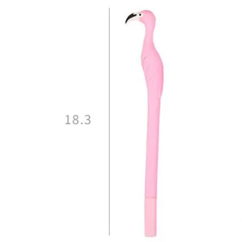 1pcs Flamingo Gelio Rašikliai Mielas Rašikliai 0,5 mm Mielas Stacionarių Naujovė Animacinių filmų Gelio Rašiklis Naujų Studentų Kawaii Pen Kawaii Mokyklos Reikmenys