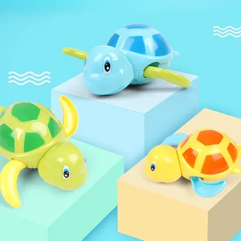 1Pcs Kūdikių Vonios Žaislai ABS Plastiko Mielas Vėžlys Modelis Kūdikių Vanduo, Žaislų, Animacinių filmų Vaikams Paplūdimys, Vandens Žaislai Vaikams Reikmenys