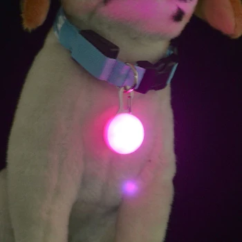 1pcs LED Augintinio Antkaklio Pakabukas Šunų Antkaklis Naktį Šviesos Pakabukas Saugumo Šviesos Pakabukas Apykaklės Naminių Reikmenys Šunų Reikmenys