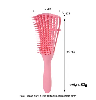 1pcs Naujas Galvos Masažas Šukos Plaukų Šepetys Moterų Detangle Hairbrush Anti-Kaklaraištis Mazgas Profesionalus Plaukų Šepetys 