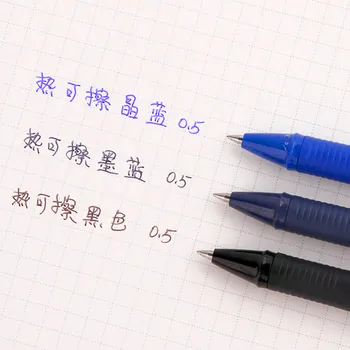 1Pcs neslidus trinamos gelio rašiklis, juoda mėlyna Tamsiai mėlynas 3 spalvas pasirinkti Gerą raštu visą rašalo