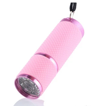 1Pcs Profesionalus Gelio Nagų Džiovintuvas UV Lempa Nešiojama Mini LED Žibintuvėlis Nagų Gelis Mini 9 LED Greitai Sausas Išgydyti Nagų Dailės Džiovintuvas Įrankiai