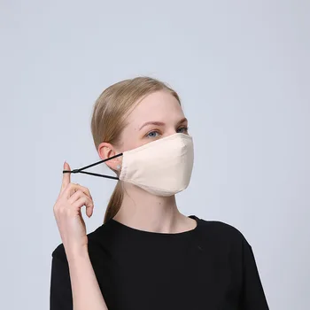 1set Medvilnės Unisex Kaukė apsaugos nuo Dulkių ir Oro Taršą Haze Filtras Vyrų Mufelinė Vėjo Burnos Kaukę, Daugkartinio naudojimo Juoda Veido Kaukės