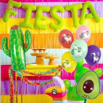 1Set Meksikos Šaliai Folijai, Balionas Galutinis Fiesta Blizgučiai Kaktusas Reklama Bachelorette Šalis Dekoro Vasaros Vestuvių, Gimtadienio Prekes