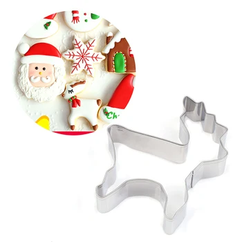 1set Nerūdijančio Plieno Kalėdų Tema Santa Claus Sniego Medis Akcijų Metalo Pjovikliai Pelėsių Kalėdų Cookie Cutter Sausainių Sluoksnį