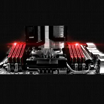 1Set RAM Heatsink Radiatorius, Radiatorius Aušinimo Šilumos Kriaukle skirtos kompiuterio Atmintis DDR2 DDR3 DDR4 Šilumos Išsklaidymo Trinkelėmis X6HB