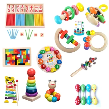 1Set Vaikai Montessori Mediniai Žaislai, Kala Kamuolį Plaktukas Lauke Vaikai Įdomus Ankstyvo Mokymosi Žaidimas Spalvingas Žaislas Švietimo Žaislai