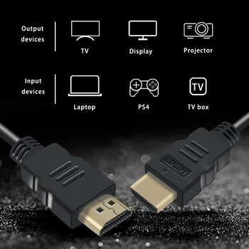 2.0 HDR 4K dėl Skirstytuvo Extender Adapteris Nintend Jungiklis PS4 Xiaomi TV Box 5m 3m Kabelis, HDMI į HDMI suderinamus Kabelis