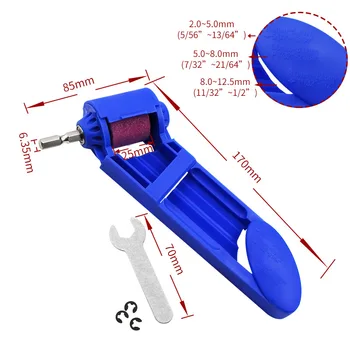 2-12.5 mm Nešiojamasis Grąžtas Drožtukas Korundo Šlifavimo Ratas Poliravimo Drožtukas Pagalbinis Įrankis Gręžimo Poliravimo Dropship