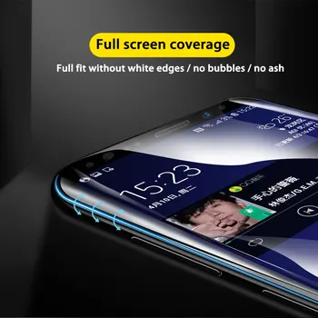 2-1Pcs Hidrogelio Screen Protector, Plėvelės Samsung Galaxy S8 S9 S10 Plius Pilnas draudimas Apsauginės, Skirtos S10E Pastaba 9 8 S7 S6 Krašto Filmas