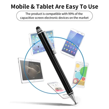 2 In 1 Stylus For Smartphone, Tablet Touch Pen Storas Plonas Piešimo 