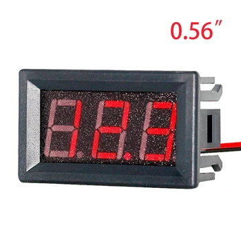 2 Laidus Mini Universaliųjų Automobilių Digital Voltmeter Gabaritas Detektorius Skirti 0,56