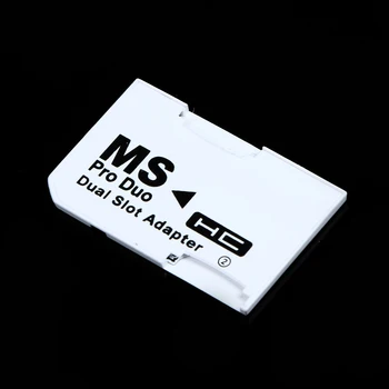 2 Micro SD TF Atminties Stick MS Pro Duo Double Slots Atminties Kortelės Adapterį Reader PSP Kortelės Dvejopo 2 Lizdo Adapteris