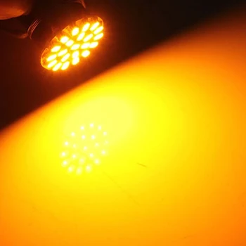 2 Vnt Automobilių Stovėjimo LED signalinės Lemputės 1156 SMD 1206 Automobilių Uodega Posūkio Signalo Lemputė Lemputė Geltona Šviesa, DC 12V Automobilinis Optikos Reikmenys
