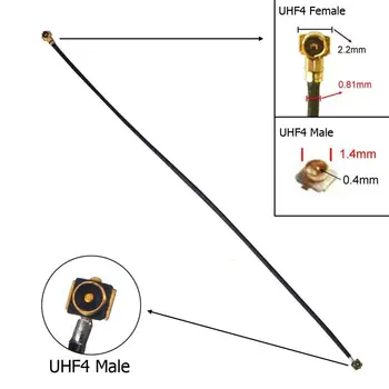 2 VNT RF IPX IPEX MHF4 vyras į MHF 4 moterų 0.81 mm laido Galiuku Bendraašius Jumper 10cm 50 cm Antenos Kabelis, skirtas Wifi Router M. 2 kortelės