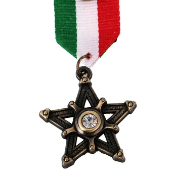 2 vnt Steampunk Vyrų Eagle Star Ženklelis Sagė Medalis, Laivyno Kostiumas Šalis Dekoras