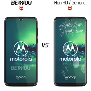 2 VNT Visą Grūdintas Stiklas Motorola Moto G8 Plius Screen Protector 2.5 D 9h grūdintas stiklas Moto G8 Plius Apsauginė Plėvelė