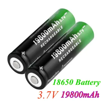20 VNT Naujus 18650 Li-Ion baterija 19800mAh daugkartinio įkrovimo baterija 3.7 V LED žibintuvėlis žibintuvėlį ar elektroninių įrenginių baterijų