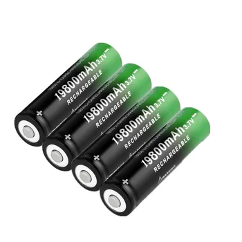 20 VNT Naujus 18650 Li-Ion baterija 19800mAh daugkartinio įkrovimo baterija 3.7 V LED žibintuvėlis žibintuvėlį ar elektroninių įrenginių baterijų