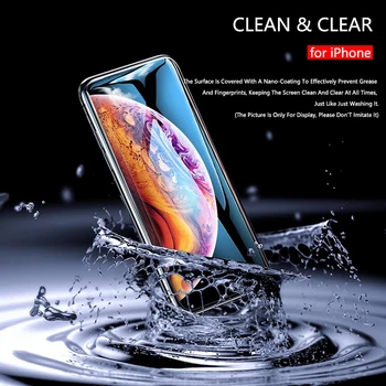 200D Lenktas Apsauginis Stiklas iphone 6 6S 7 8 Plus SE 20 Screen Protector, iphone X XR XS 11 12 Pro Max Grūdintas Stiklas atveju