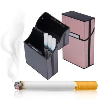 2018 Asmenybės Kūrybos Aliuminio Rūkymas Cigarečių Atveju, Mados Vyrų Cigarų Tabako Savininko Kišenėje Dėžutės Saugojimo Konteineris Dovanų Dėžutėje