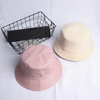 2019 leatehr kietas šiltas Dviejų pusių kibiro kepurę Žvejys skrybėlę nuo Saulės bžūp skrybėlės moterims ir vyrams 480