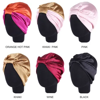 2019 madinga moteris satino hijab kepurės minkšta elastinga musulmonų turbaną variklio dangčio dvigubo sluoksnio Vidinės hijabs bžūp skarų moterims