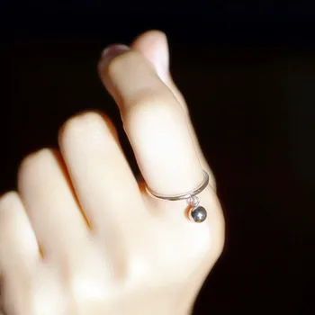 2019 Mados Senovinių Sidabro Spalvos Karoliukai Kamuolys Žiedai Moterims, Papuošalai Reguliuojamo Dydžio Piršto Antikvariniai Sužadėtuvių Žiedas
