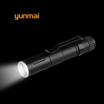 2019 Mini Penlight LED Žibintuvėlis 7W ZOOM ŽIBINTAS Q5 2000LM Vandeniui Lanterna LED Žibintuvėlis AAA Baterijos Galingas Led Medžioklės