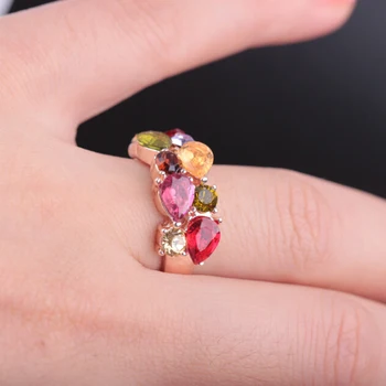 2019 Naujas Mados Dizaino Elegantiškas Žavesio Austrijos Kristalų Cirkonis Vestuvių Žiedas Valentino Dienos Dovana Žiedus Moteris