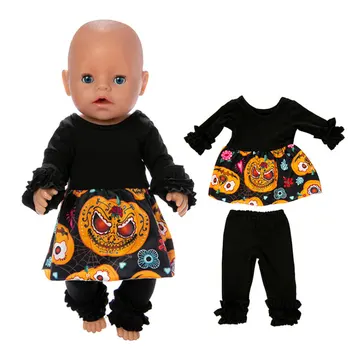2019 Naujas puikus Helovinas drabužiai Tinka 43 cm Baby Doll 17inch Atgimsta Lėlės Priedai