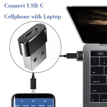 2019 Naujas USB C Tipo OTG Adapteris, USB C Male Micro USB Female Kabelio Keitikliai, Skirti 