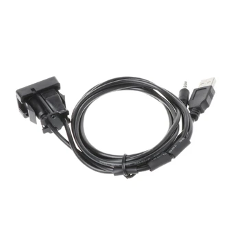 2019 Nauji Aukštos Kokybės 1 Pc Auto Automobilis 3.5 mm AUX USB prailginimo Kabelis Skydelis Ausinių Male Jack Flush Mount Adapteris