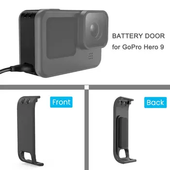 2020 Baterija Pusėje Padengti GoPro Hero 9 Dulkėms Baterijos Durų Būsto Atveju Dangtis GoPro Hero 9 Fotoaparato Priedai