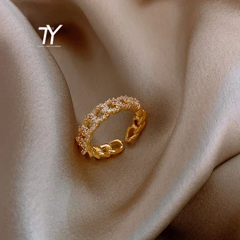 2020 klasikinis geometrinis twist suvynioti cirkonis atidaryti žiedas mados moterų papuošalai paprastas elegantiškas studentų žiedas vestuves žiedas