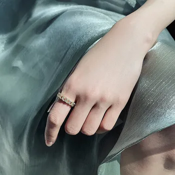 2020 klasikinis geometrinis twist suvynioti cirkonis atidaryti žiedas mados moterų papuošalai paprastas elegantiškas studentų žiedas vestuves žiedas