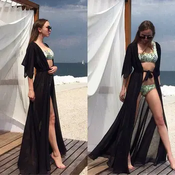 2020 m. Brazilijos Vasaros Moterims Seksualus Paplūdimio Suknelė Tunika Nėrinių Akių Bikini Padengti-iki Tvarstis maudymosi Kostiumėliai Mujer Sundress Paplūdimio Cover-up