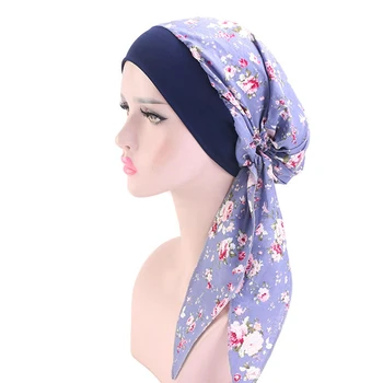 2020 mados spausdinti chiffonwomen vidinis hijabs kepurės musulmonų galvos skara turbaną variklio dangčio nešioti ponios wrap pagal bžūp hijab