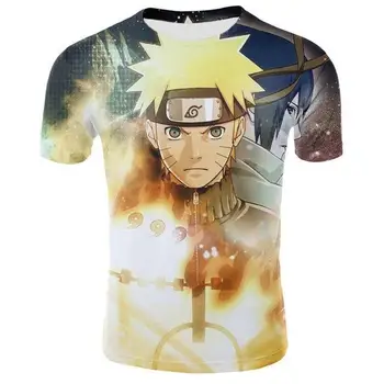 2020 metų vasaros anime Naruto berniukas 3D anime spausdinti vyrų ir moterų atsitiktinis marškinėliai atsitiktinis gatvės stiliaus 3DT marškinėliai