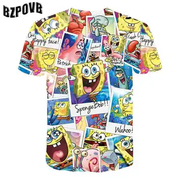 2020 metų Vasaros Kūdikių Berniukų marškinėliai Simpson 3d Spausdinimo Vaikų Marškinėliai Juokinga Streetwear Vaikų Mergaičių Atsitiktinis Viršūnių O-Kaklo Drabužius, 4-14T