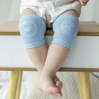 2020 Metų Vasaros Kūdikių Saugos Anti-Slip Kojinės Alkūnės Pagalvėlės Bamblys Nuskaitymo Kelio Pagalvėlės Kūdikiams, Vaikams Kneepad Besišypsantis Veidas Antkelius