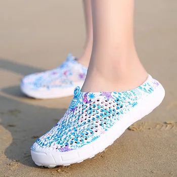 2020 metų vasaros paplūdimio Klumpės šlepetės moterims laisvalaikio Bateliai Kvėpuojantis sandalai valentino slydimui dėl moterų fifo namų Skaidres moterims