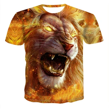 2020 naujas 3D skaitmeninis atspausdintas t-shirt vyrai / moterys vasarą juokingi marškinėliai suaugusiems vaikams cheetah asmeninį Street viršų