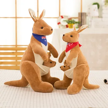 2020 Naujas Mielas Minkštas Pliušinis Lėlės Australijos Motinos Ir Vaiko Kengūros Pliušiniai Žaislai, Žaislai плюшевые звери Vaikams