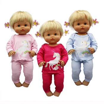 2020 Naujas ponis pižama lėlės Drabužiai Tinka 42cm Nenuco Lėlės Nenuco su Hermanita Lėlės Priedai