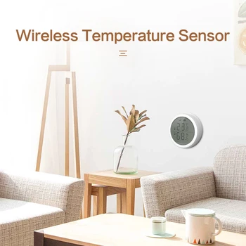 2020 Naujausias Temperatūros Ir Drėgmės Jutiklis Su skystųjų KRISTALŲ Ekranas, Darbas Su TuYa ZigBee Hub Baterija smart home